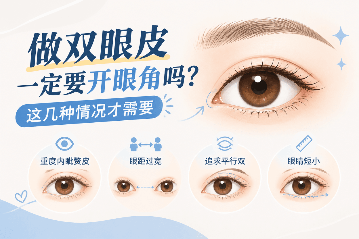 做双眼皮一定要开眼角吗？这几种情况才需要